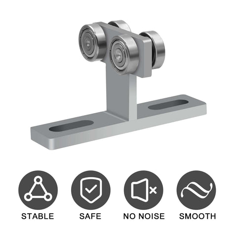 Upgraded 304 Stainless Steel Electric Hoist Trolley Roller For 1-5/8 Inch Wide Unistrut Channel, 4 wheel assembly