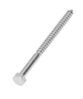 Half Thread Hex Lag Screws For Wood 304 Stainless Steel Self Tapping Fasteners For Carpentry DIN571 M8x120mm shown