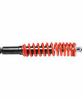 Two Pack 350mm Front Shocks For Go Karts And ATVs Beefed Up Front Suspension Upgrade, red coil spring side view