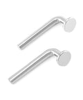Universal Pallet Rack Safety Bolts Set, Built to Last Heavy Duty Drop Pins For Shelving Systems, J Bolt Design, Galvanized, 2 pieces on white