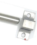 WUUWCHODC Stainless Steel Snap Lock Latch for Door Gate close-up view showing locking mechanism and installation holes.