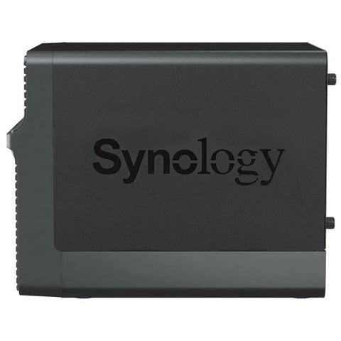 Kickstart Your Epic Data Station With This Reliable 4 Bay Diskless Nas Packing Dual Gbe Ports, black Synology network storage box.