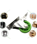 4 Inch Green Swivel Caster Wheels With Brake, Hardcore Industrial Trolley Casters, Stainless Steel Top Plate, close-up with detailed wheel.
