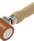 Wooden handle rubber roller tool, unrelated to Heavy Duty 110V 1600W Hot Air Plastic Welder Gun with Adjustable Temperature.