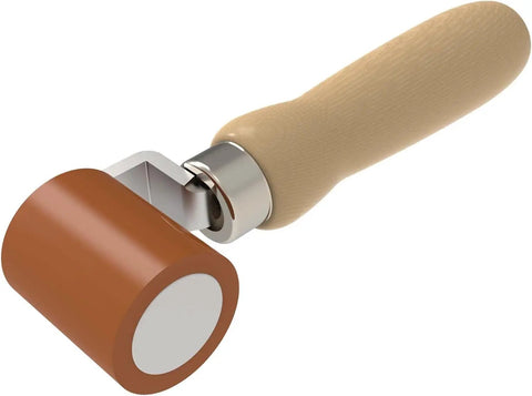 Wooden handle rubber roller tool, unrelated to Heavy Duty 110V 1600W Hot Air Plastic Welder Gun with Adjustable Temperature.