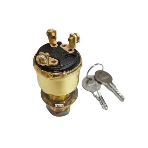 New Ignition Key Switch Plug And Play Swap For Snorkel Boom Lift S4732e S3215e Tb42 Tb60 Tb80 Oem Spec Part 3020087 Hnarl Gold Finish Crew Approved Rig Ready Awp Replacement