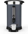 80 Cup Commercial Coffee Urn For Events And Catering Gigs, 12 Liter Capacity, Stainless Steel Double Wall Insulation Keeps Coffee Hot