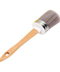 Complete Paint Brush And Roller Set For Furniture And Cabinet Painting Featuring Mini Foam Rollers Mixing Cups And Liners A Nifty DIY Home Improvement Tool That Turns Your Weekend Refresh Into A Hella Smooth Finish Folks Absolutely Love This Gear: detailed bristle brush with wooden handle.