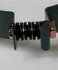 Universal Four-Arm Motor Mount Bracket with vibration dampening grommets shown in gray metal detail