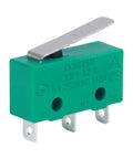 KW4 3Z 3 Miniature Microswitch With Green IP40 Waterproof Housing Tripod Roller SPDT NO NC 5A At 250VAC Ideal For Electronic Devices Gear DIY Projects Robotics Automation Automotive And Home Appliances, green housing