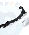 Chrome Exterior Door Handle With End Cap Cover For Rear Driver Side On Kia Sorento 2016 2017 2018 2019 2020 Replacement Part