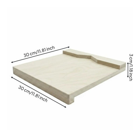 Heavy Duty Desktop Wood Carving Jig With Killer Grip And Precision Stop made of birch plywood measuring 30x30cm for woodworking.