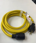 Heavy Duty L6 30 Generator Power Cord 25 Feet 7500 Watts All Weather Extension Cable L6 30P To L6 30R SJTW 10 Gauge 3 Conductor