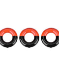 Three-piece steel driver weights from the Weighted Golf Swing Trainer Kit With Grip Trainer, Swing Analyzer Accessories.