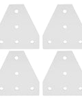 Four T Shape Aluminum Joining Plate 5-Hole Bracket For Aluminum Profiles - Vertical Joint Repair Plate Compatible With 2020 3030 4040 Type 4040T