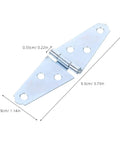 Legit Heavy Duty Iron Tee Hinges With Folding Brackets And Full Mounting Kit For Barn Doors And Yard Gates showing size and details.