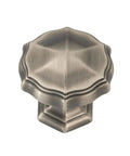 Gold Finish 1-5/16 Inch Knob, 5 Pack, Traditional Cabinet And Drawer Hardware For Kitchen Cabinets, Verona Peak Style With Antique Look