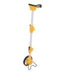 GOWENIC Digital Display Measuring Wheel with Backlit Screen, Accurate, yellow measuring wheel, ergonomic handle, and sturdy frame.