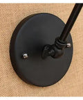 Close-up of JGSYD Adjustable Long Arm Wall Sconce - Vintage Industrial Home Lighting Retro Loft Lamp fixture mount detail.