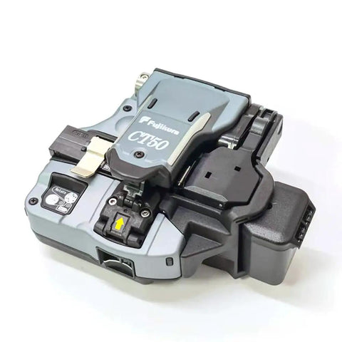 Heavy Duty CT50 Fiber Optic Cleaver And High Precision Cutting Knife Tool with gray body, ideal for fiber splicing tasks in Japan.