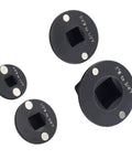 Drive Reducing Socket Adapter Set 4 Piece Low Conversion Kit Inch To 3/4 3/4 To Half Half To 3/8 3/8 To Quarter Drive For Automotive Machinery And Tight Space Repairs Where You Need Some Serious Muscle Now, black Cr Mo steel