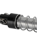Close-up of adjustable oil shock absorber from 4-piece metal black shocks upgrade kit for 1/18 1/16 RC crawlers