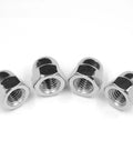 1/4-20 Stainless Acorn Nuts 30 Pack, 304 Stainless Steel 18-8 Bright Finish, fully threaded coarse thread hardware on white