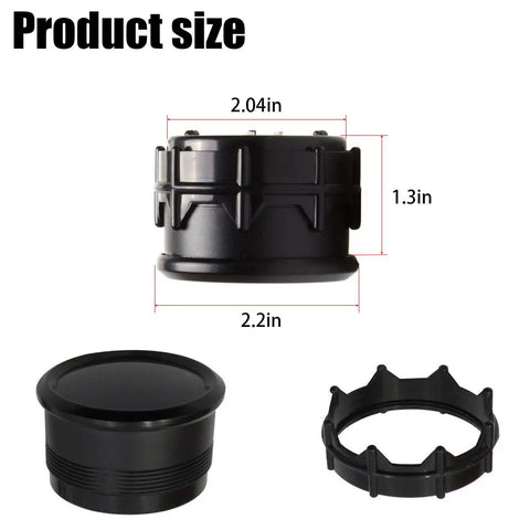 Two Inch Car Digital Vacuum Gauge Kit With Blue LED Display Easy Install Universal Meter For 12V Gasoline Engines Boost And Vacuum Readings 52mm Dial Gauge For Engine Diagnostics. Black 52mm gauge cup and ring, 2.04in by 1.3in
