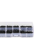 Must Have Versatile M2 And M2.6 Black Phillips Pan Head Self Tapping Screws Set Kit 400 Pieces With Durable Storage Case