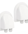 Waterproof ABS Solar Dual Cable Gland Box Two Pack White Outdoor Enclosure with dual-entry glands for solar panels