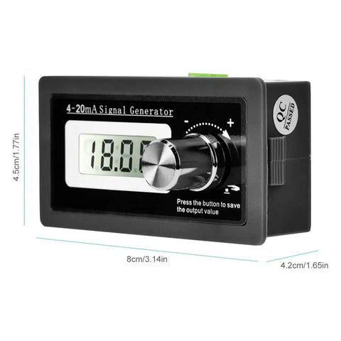 4-20mA Signal Generator And Analog Simulator for Two-Wire Transducer with LCD display, rotary encoder, and high precision output.
