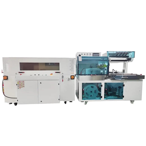 Kickass Heat Shrink Wrapping Machine For POF And PE Film With Built In Heat Tunnel, compact design with integrated heat tunnel features.