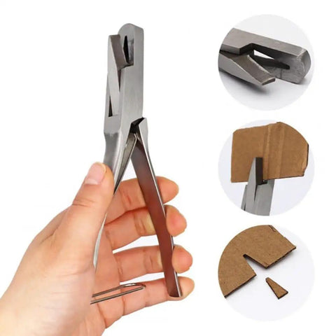 Stainless Steel Ear Notcher And V Shaped Cutter Pliers For Pigs U Notch And V Notch Ear Marking Tool Pro Grade Piglet Identification