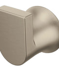 Genta LX Modern Single Robe Hook And Towel Hanger In Brushed Nickel For Bathroom Or Kitchen Secure Mounting