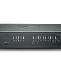 SonicWall 580 network security appliance showcasing ports, sleek design, part of the Slick Next Generation Firewall Offering Four Point Five Gbps Speed Advanced Cyber Defense Bundle Three Year Network Upgrade Kit For Stress Free Business Security.