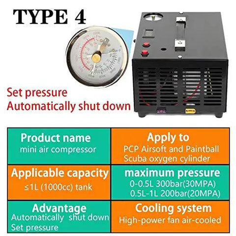 Heavy Duty Electric Submersible Pump With Slick Portable Compressor And Inflatable Air Gun For Hella Efficient Water Transfer And No Sweat Pool Filling With 2 Liter Capacity And Easy Access Oil Gauge - electric pump with pressure gauge.