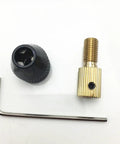 Super Tight Micro Chuck Set For Small Drill Bits 0.3-3.4mm Brass Collet Holder with hex wrench and collet top.