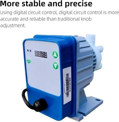 Mini Metering Dosing Pump For Water Treatment, Mechanical Diaphragm, Liquid Dosing with digital display and electromagnetic drive