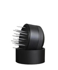 Top Tier Wdt Tool For Espresso Buffs Cuts Ground Clumps Dead Flat And Levels Your Coffee Bed For Creamy Shots Designed For 53 And 58 Millimeter Portafilter Cups Handles Daily Grind Smoothly, black stainless steel stirrer with base.