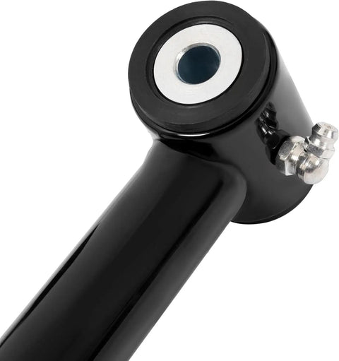 Rear Radius Arms High Clearance For Maverick DPS XMR XRS MAX 2013 2016 Upgrade A Arms With 1.5 Inch Additional Clearance And Heavy Duty Steel Construction Fits Up To 30 Inch Tires Off Road Upgrade Accessory black steel rear arm with bushing and grease fitting