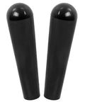 Black Plastic Post Knob One Quarter Inch By Twenty TPI Two Pack For Woodworking Jigs And Shop Projects Replacement Knob