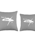 Dope Throw Pillow For Flight Fans And Pilots With Alpine Flight Theme Glider Glide Soar Design Cushion, 100% Polyester