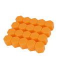 Universal 21mm Orange Silicone Wheel Nut Covers 20 Pack For Lug Bolts Rim Caps Car Tires Accessories Easy Install Durable Rubber Caps