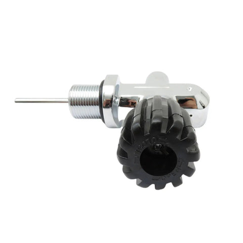 High Pressure Scuba Tank Valve 3000 PSI 250 Bar for Underwater Cylinders, stainless steel with black shock rubber handle