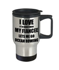 Insulated 14 Oz Stainless Steel Travel Mug With Easy Grip Handle And Thumb Rest, Double Wall Keeps Coffee Hot, Slim Fit