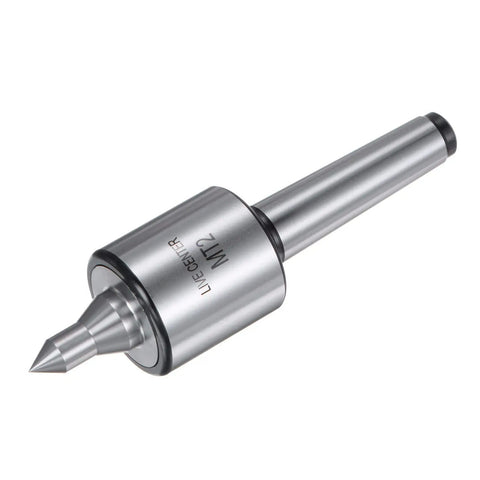 MT2 Live Center For CNC Lathe Built To Last, Morse Taper Precision Mid Duty Rotary Tool, close-up view of 42CrMo tip