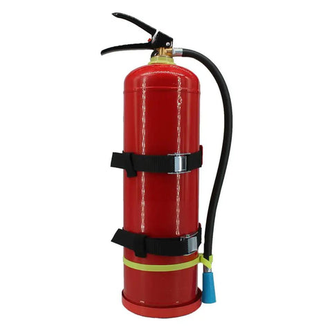 Heavy Duty Fire Extinguisher Wall Mount Bracket For 5 Pound Extinguishers, Steel Construction, Red Electrostatic Finish