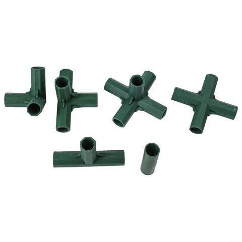 16 mm Greenhouse Frame Connectors Kit 36 Piece Plastic Garden Structure Set With 3 Way 4 Way And 5 Way Joints For Cold Frames Plant Shelters And DIY Outdoor Projects No Fuss Setup And Easy Snap Assembly