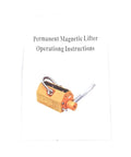 Permanent Magnetic Lifter Lifting Magnet For Steel Sheets 2200 Lbs 1000 Kg Neodymium Hoist Industrial Grade Rigging Tool with instructions