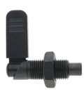 Heavy Duty Quick Release Plunger With Indexing Lock Nut ergonomic pull handle, black steel latch pin for vending machines.